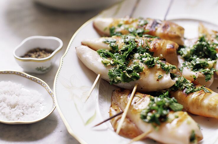 Squid stuffed