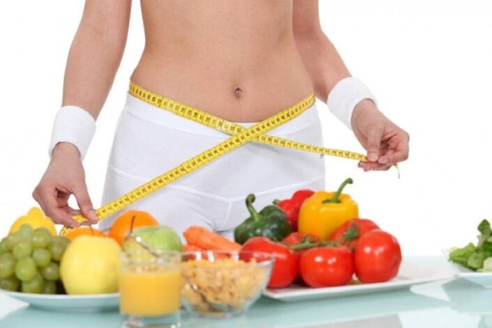 measure the waist and lose weight on a protein diet