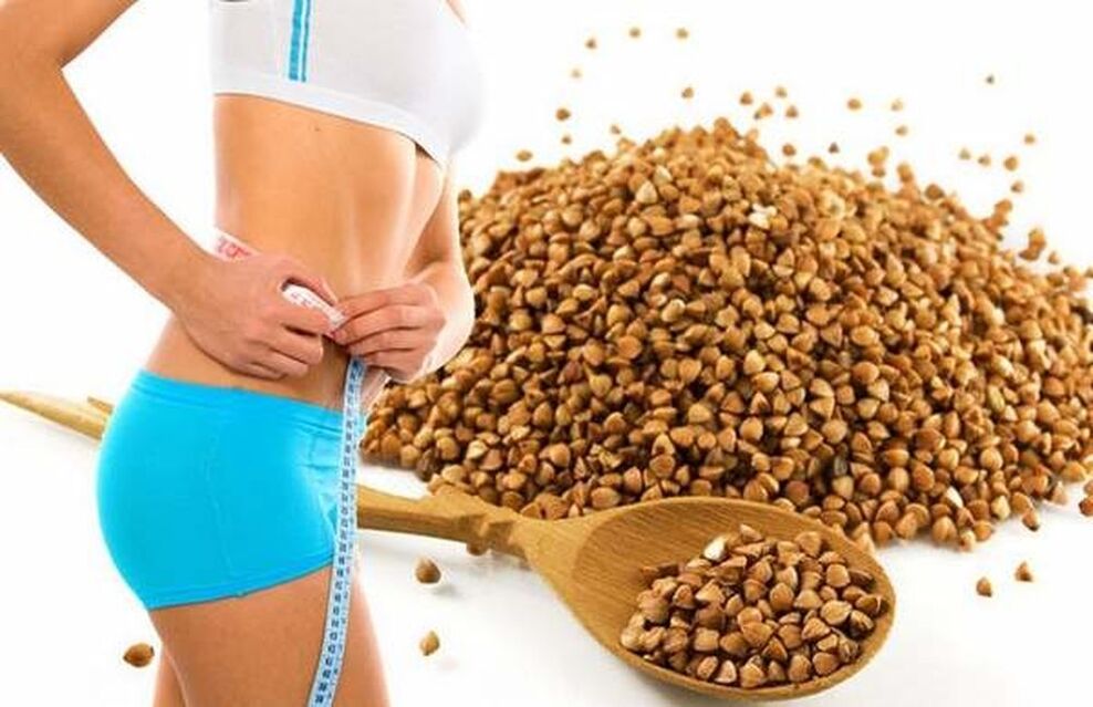 Lose weight thanks to a diet of buckwheat