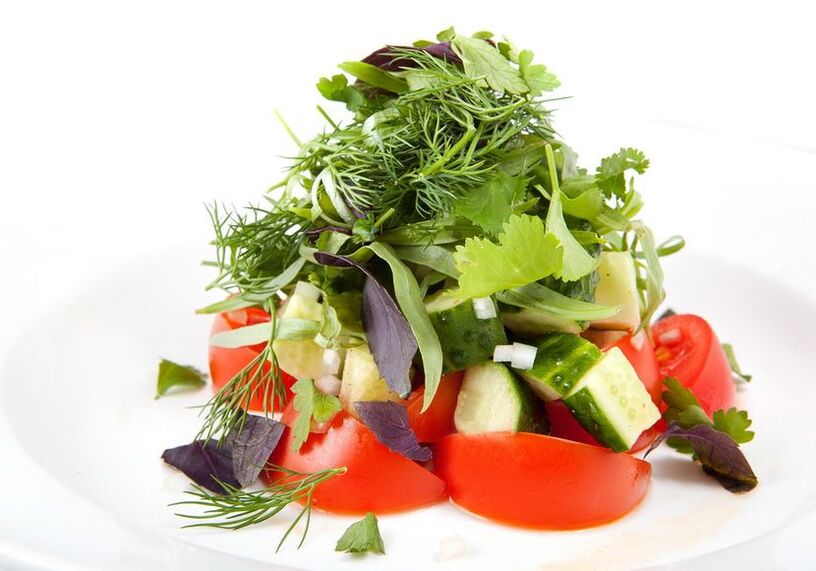 vegetable salad for hypoallergenic diet